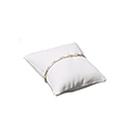 Display Pillow  - White Leatherette