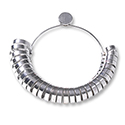 Standard Metal Ring Sizer 1-15 with Half Sizes